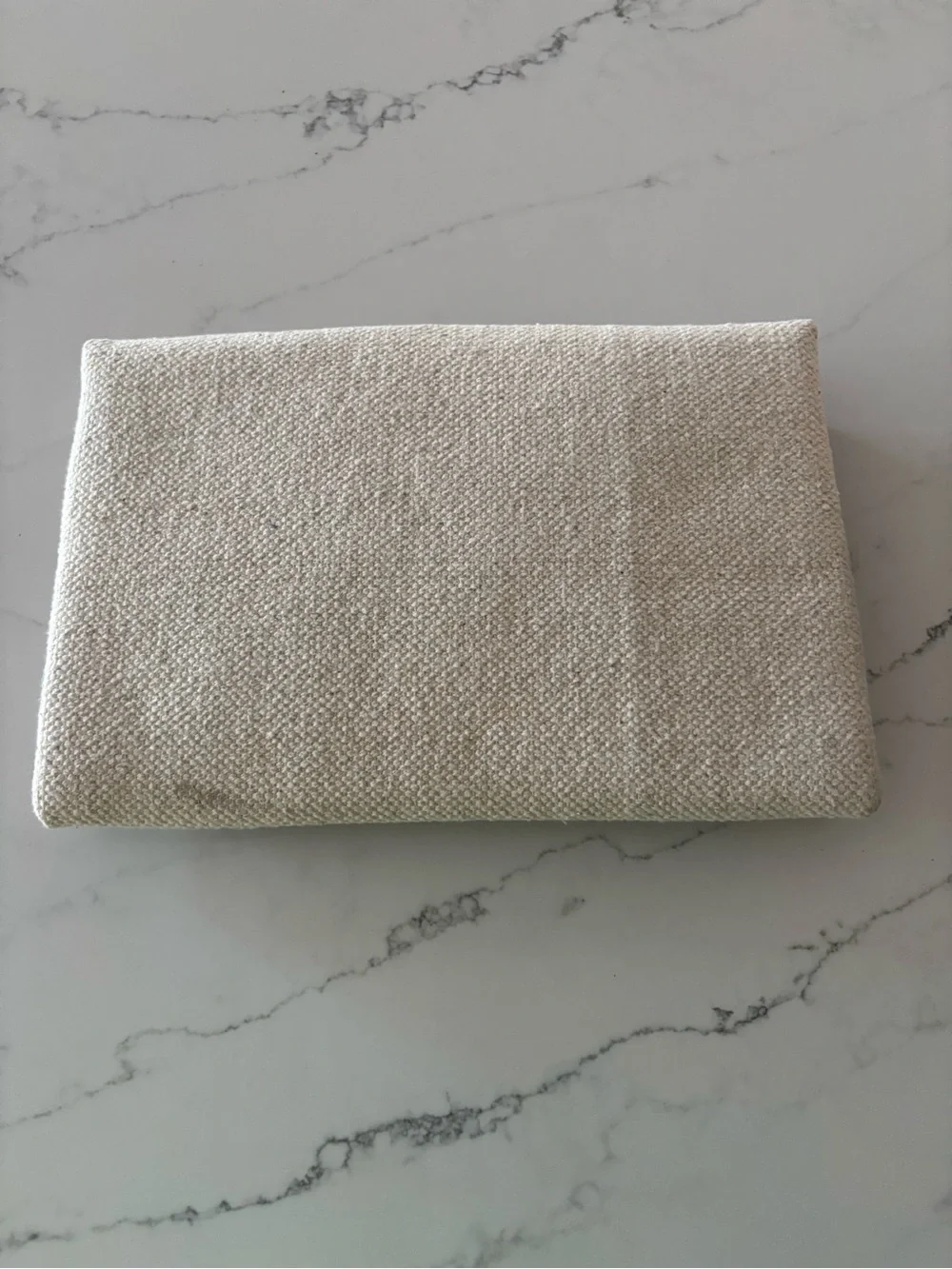 Stella & Dot Neutral Fold-Over Clutch with Multi Pom Poms